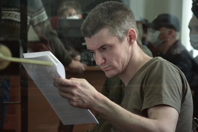 Андрей Чернов во время апелляции на приговор, 29 сентября 2020 года / Фото: Екатерина Малышева