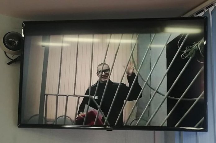 Виктор Филинков в колонии, 3 декабря 2021 год / Фото: адвокат Виталий Черкасов
