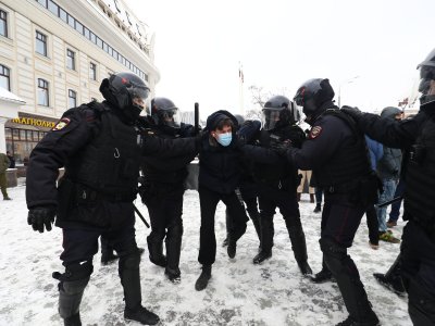 Задержания на акциях в поддержку Алексея Навального 31 января 2021 года. Онлайн